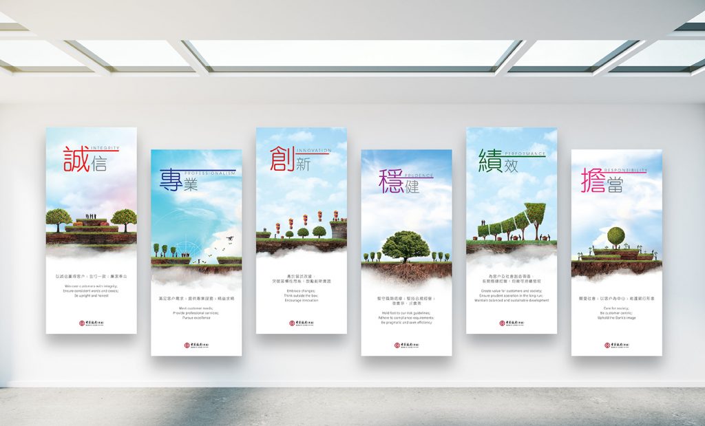 Wall Sticker & Product design - Bank of China (Hong Kong)